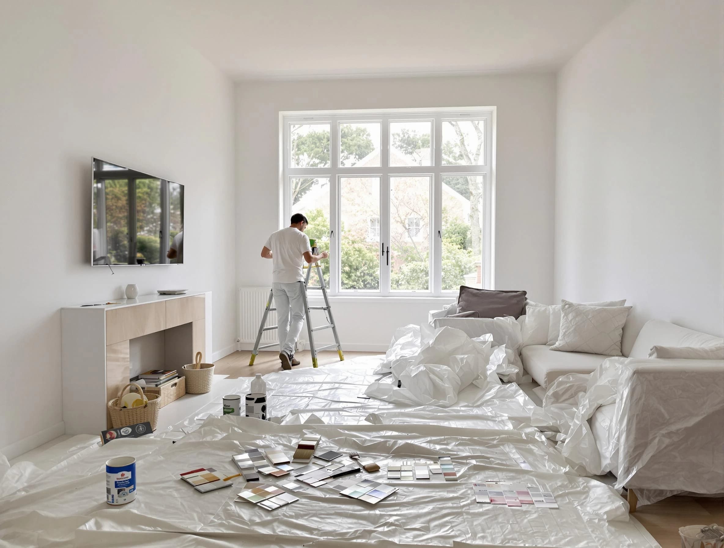 Middleburg Heights House Painters professional applying interior paint in Middleburg Heights, OH